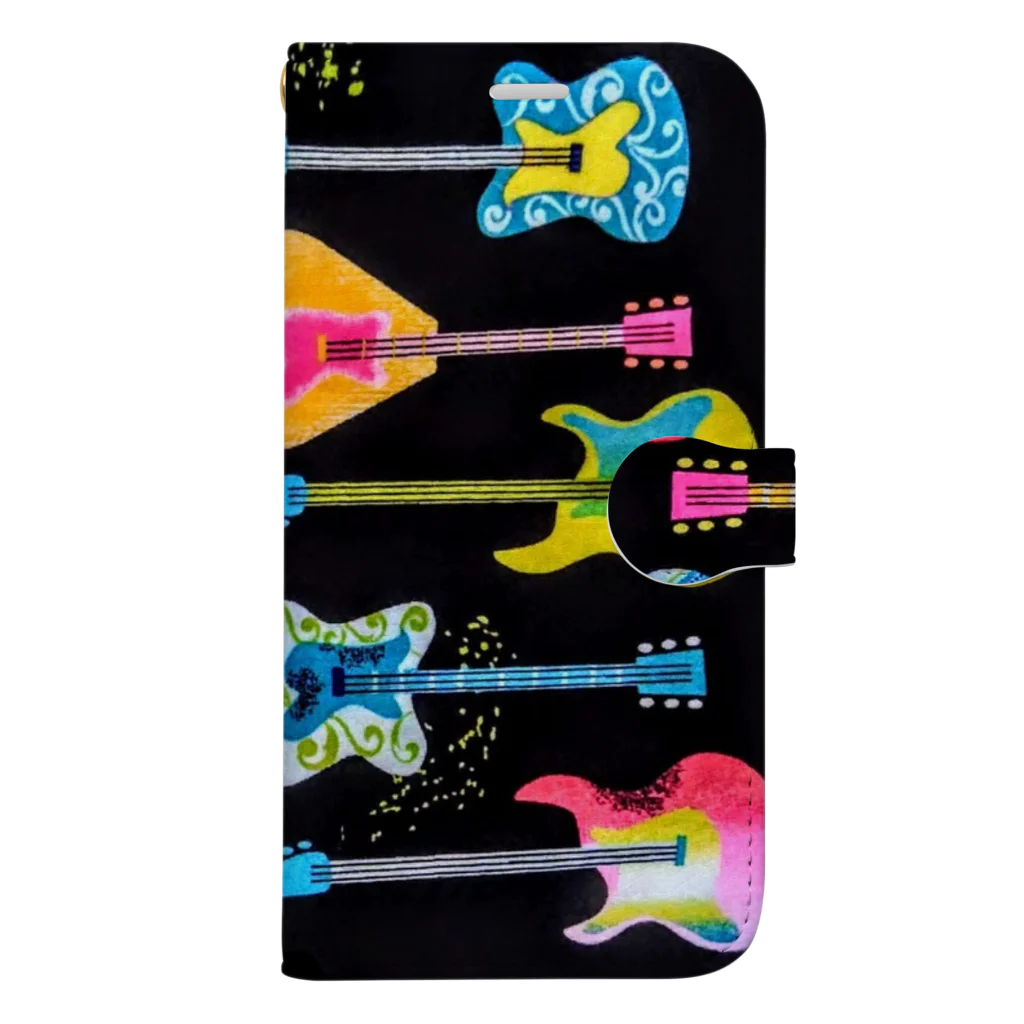 Rock★Star Guitar School 公式Goodsのサイケギター🎸 Book-Style Smartphone Case