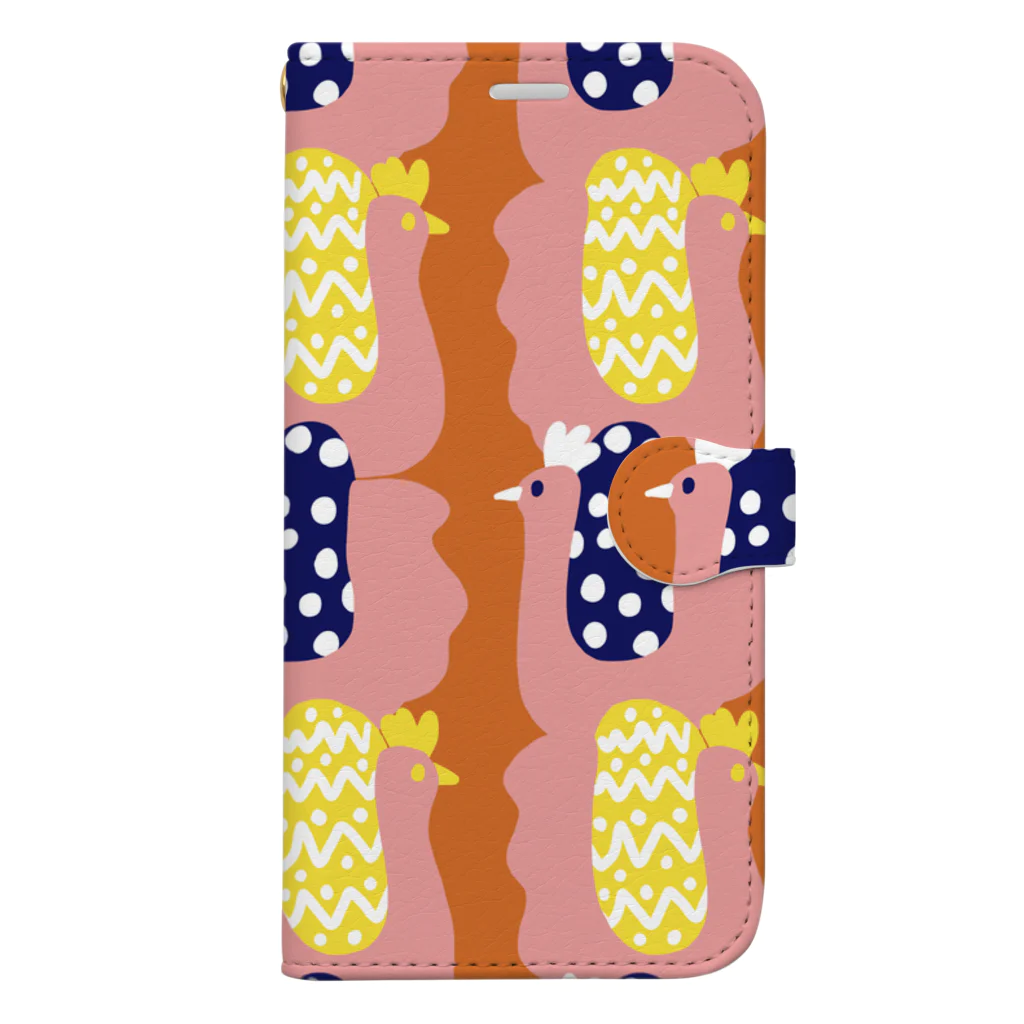 Zakuro textileのWeathercock かざみどり Book-Style Smartphone Case