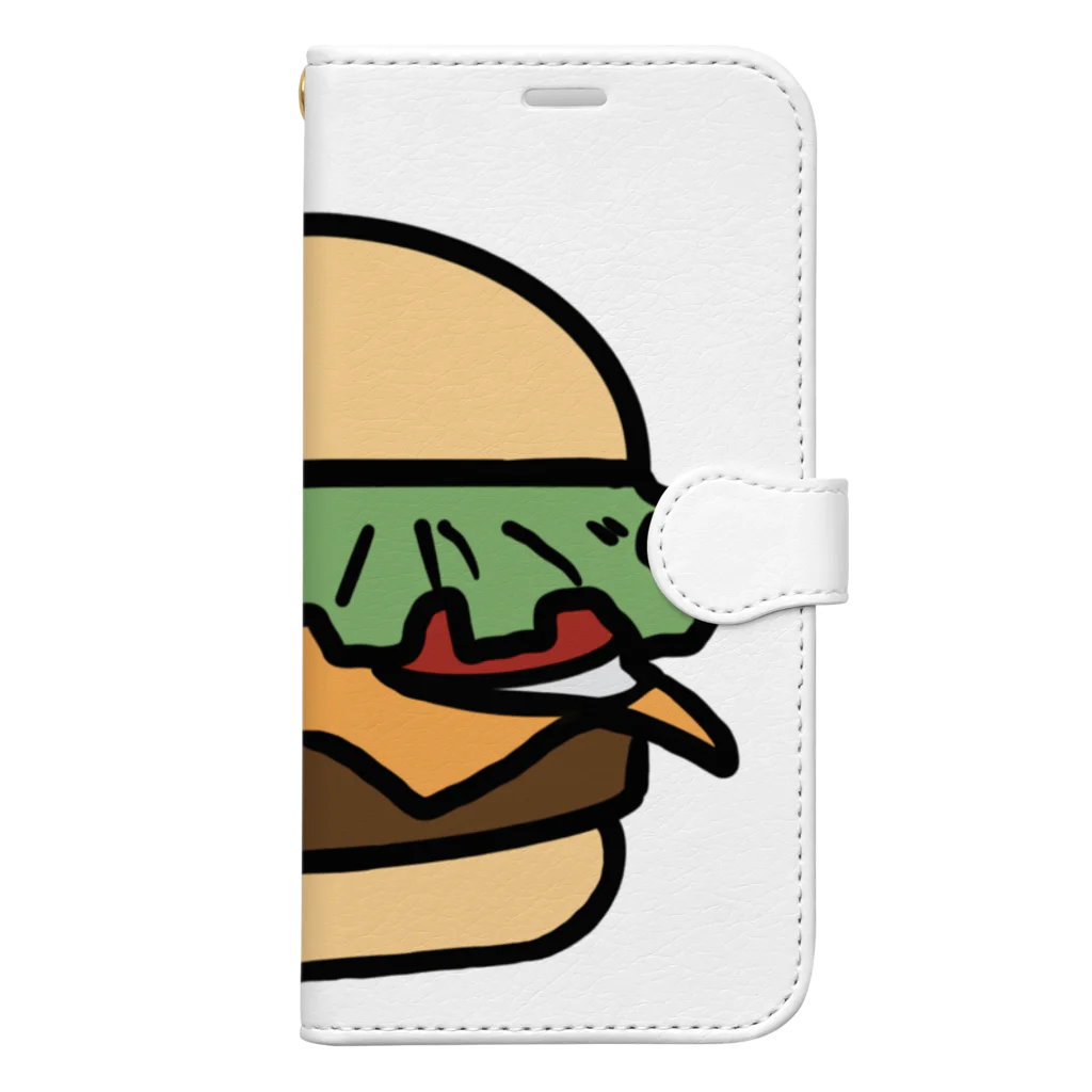 S☺︎RA BRANDのEpic Hamburger  手帳型スマホケース