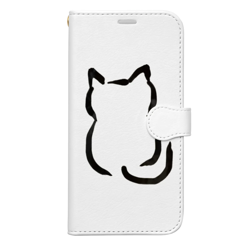 墨ねこさんしょっぷの墨ねこさん Book-Style Smartphone Case