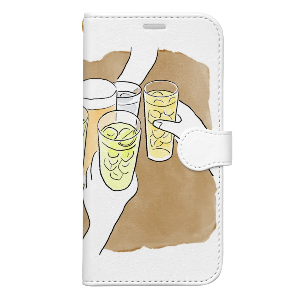 さとうりさの乾杯 Book-Style Smartphone Case