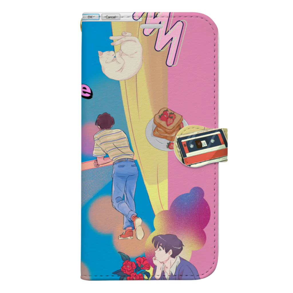 𝙈𝙊𝙈𝙊'𝙨 𝙎𝙝𝙤𝙥の90's anime & momo #02 Book-Style Smartphone Case