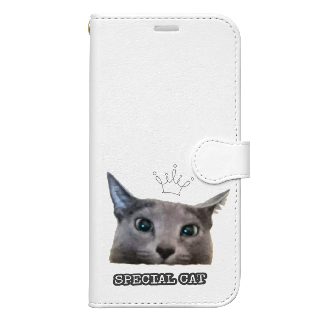 CAT CROWNのひょっこりるぅ 手帳型スマホケース