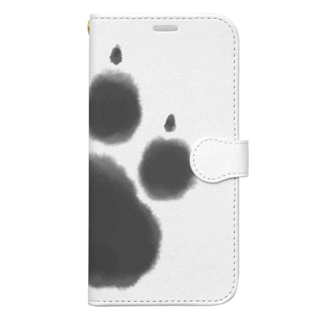 作sa/画ga/人toのcat paw Book-Style Smartphone Case