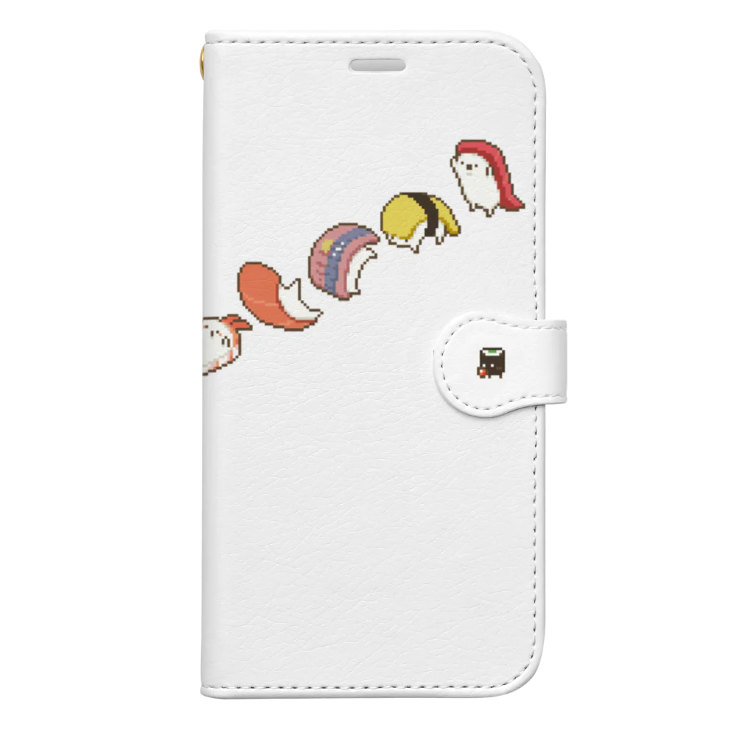 asahaの回転ずしくん1列手帳型スマホケース Book-Style Smartphone Case