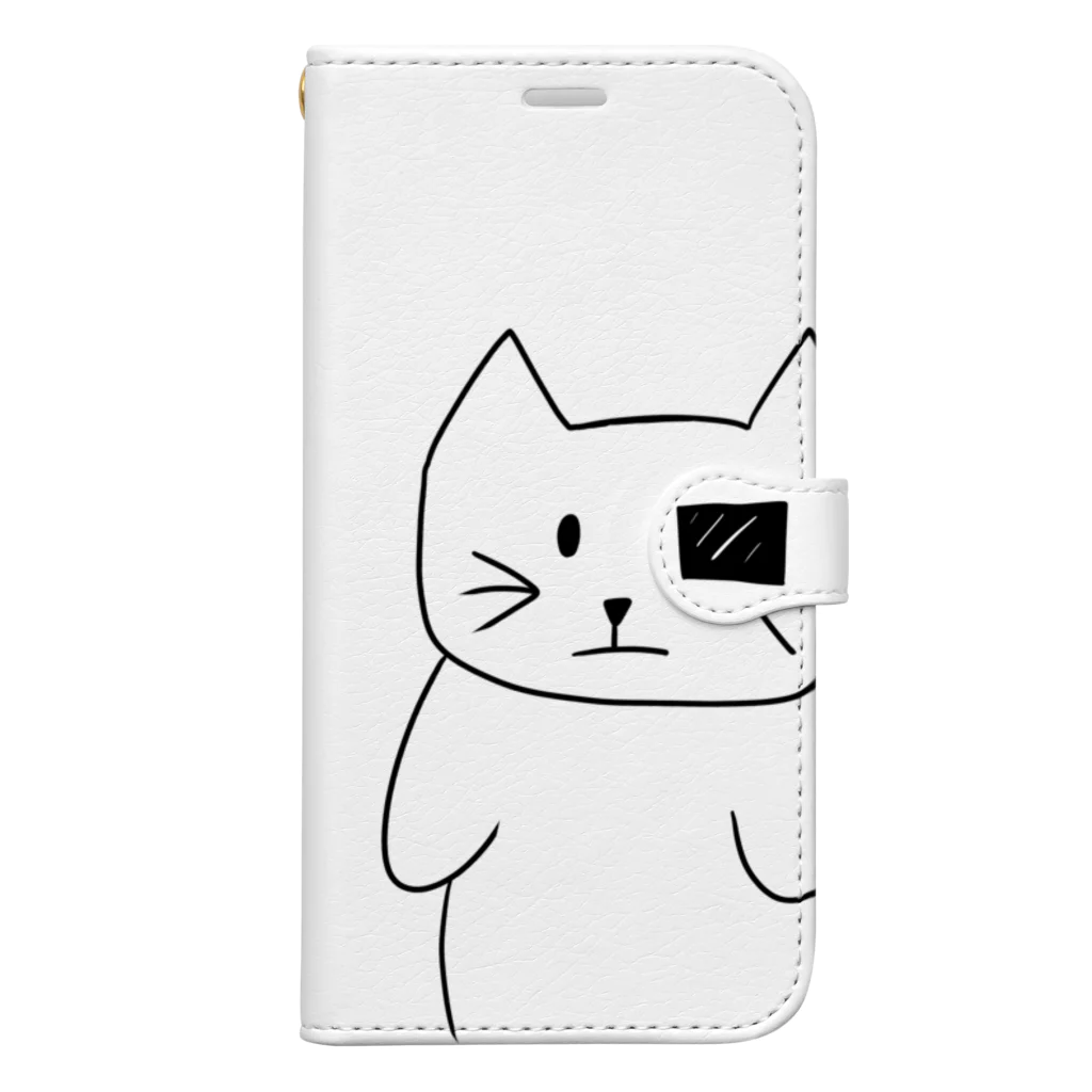 肉球の村。のカンネコ　12.13proMax用 Book-Style Smartphone Case