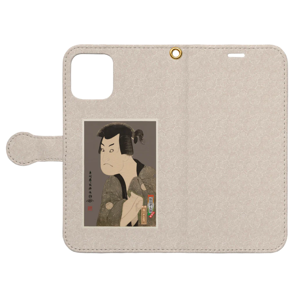 Rigelの三代目坂田半五郎の藤川水右衛門 Book-Style Smartphone Case:Opened (outside)