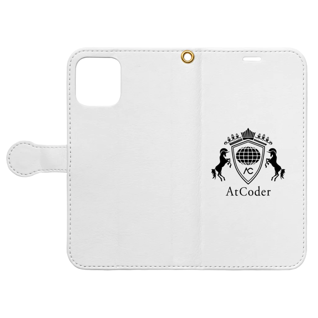 AtCoderのAtCoderロゴグッズ Book-Style Smartphone Case:Opened (outside)