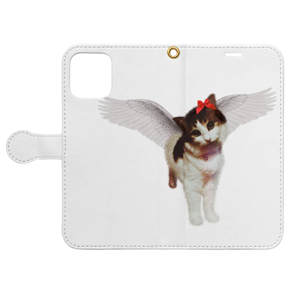 𝙈𝙊𝙈𝙊'𝙨 𝙎𝙝𝙤𝙥のmy angel Book-Style Smartphone Case:Opened (outside)