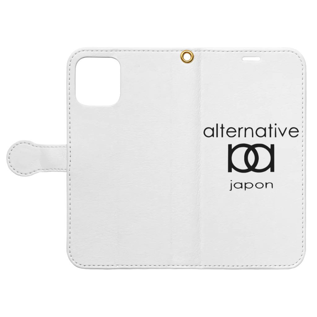 オルタネイティブのオルタネイティ部オネル Book-Style Smartphone Case:Opened (outside)