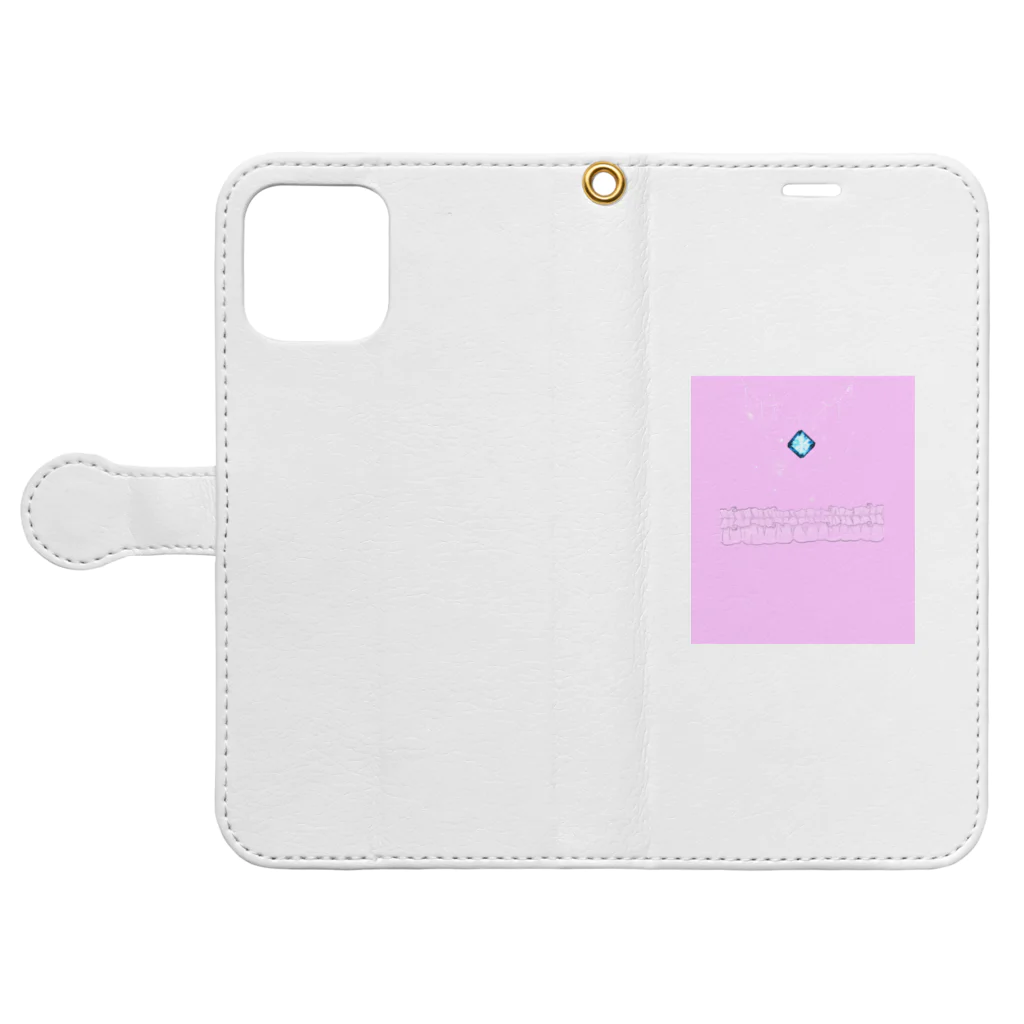 26giのドレスピンク Book-Style Smartphone Case:Opened (outside)