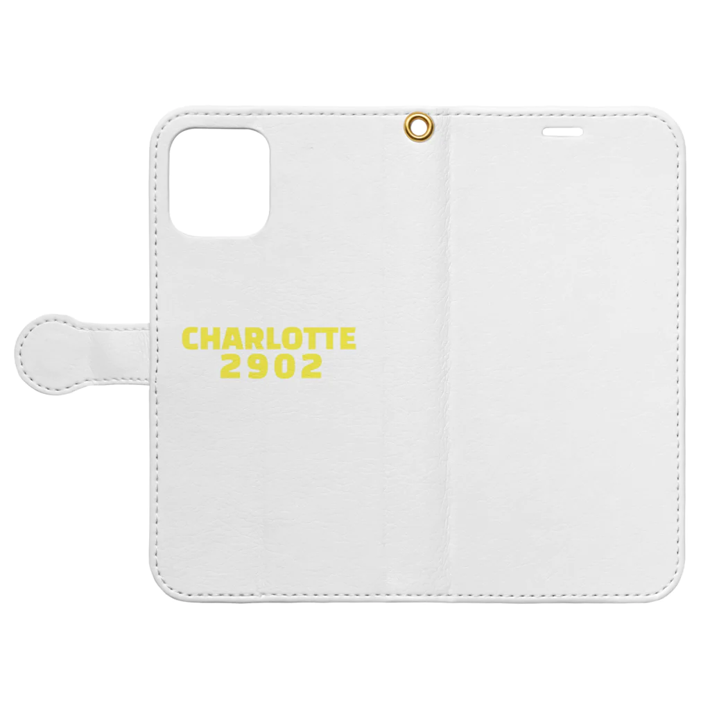 【Charlotte 2902】のCharlotte 2902 simply 2nd 手帳型スマホケースを開いた場合(外側)