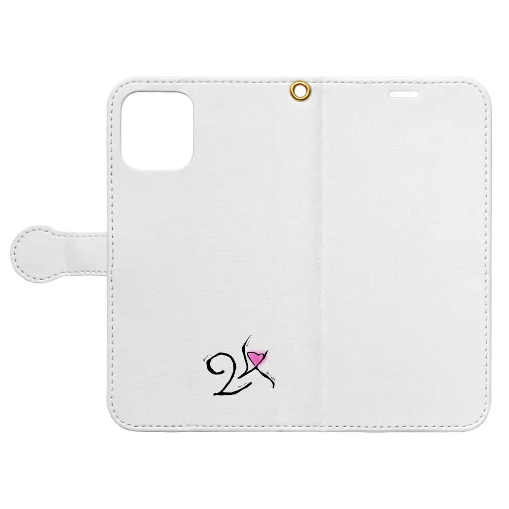 key24の２４ Book-Style Smartphone Case:Opened (outside)