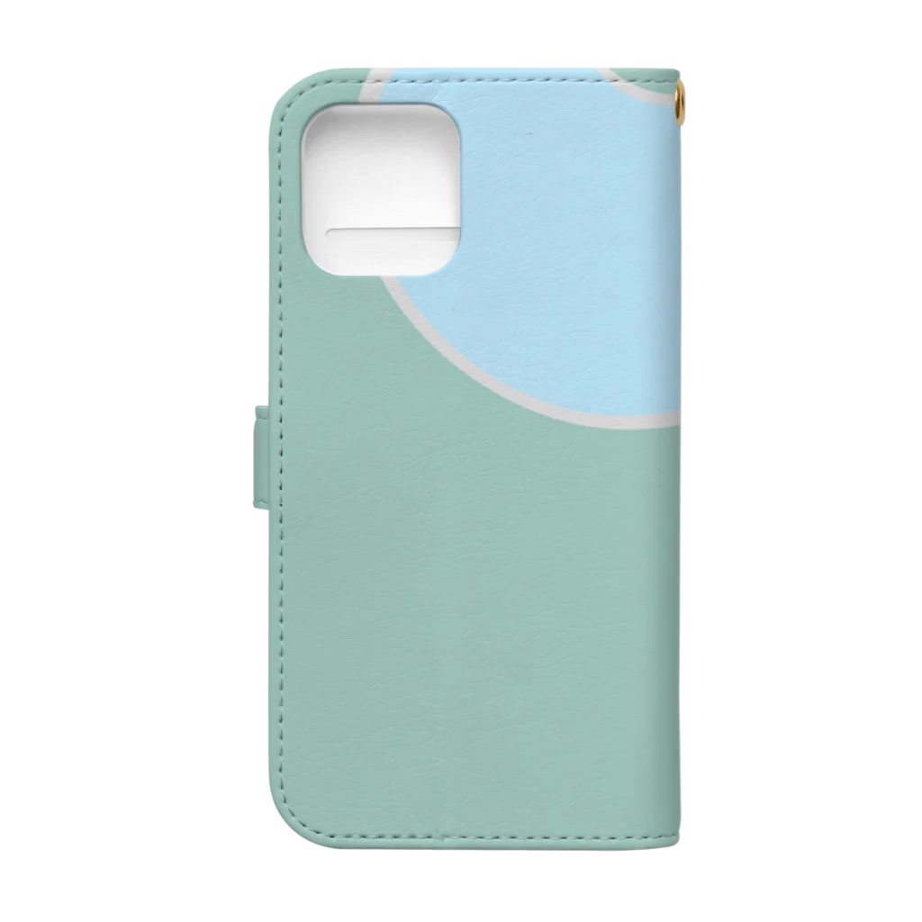 はたらくアルパカ アルさんのアルパカ サマーカット+浮き輪-水とか怖くない- Book-Style Smartphone Case :back