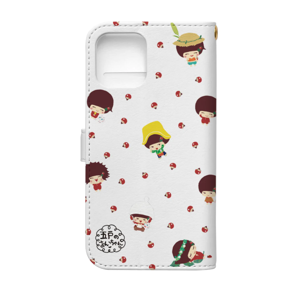 東京ハイジスタンド（SUZURI店）の「五戸のおんこちゃん」手帳型iPhoneケース Book-Style Smartphone Case :back