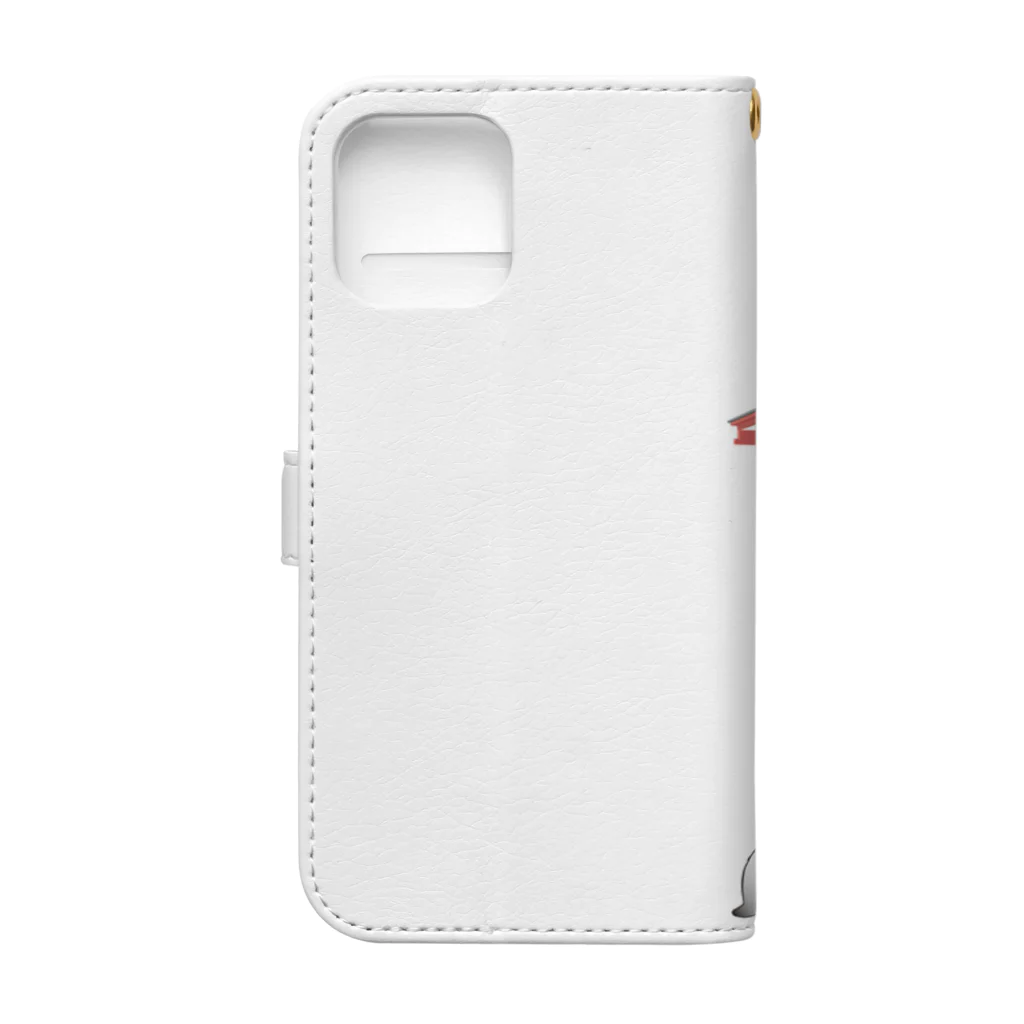 Amiの狐の手毬唄 狐面と狛狐 Book-Style Smartphone Case :back