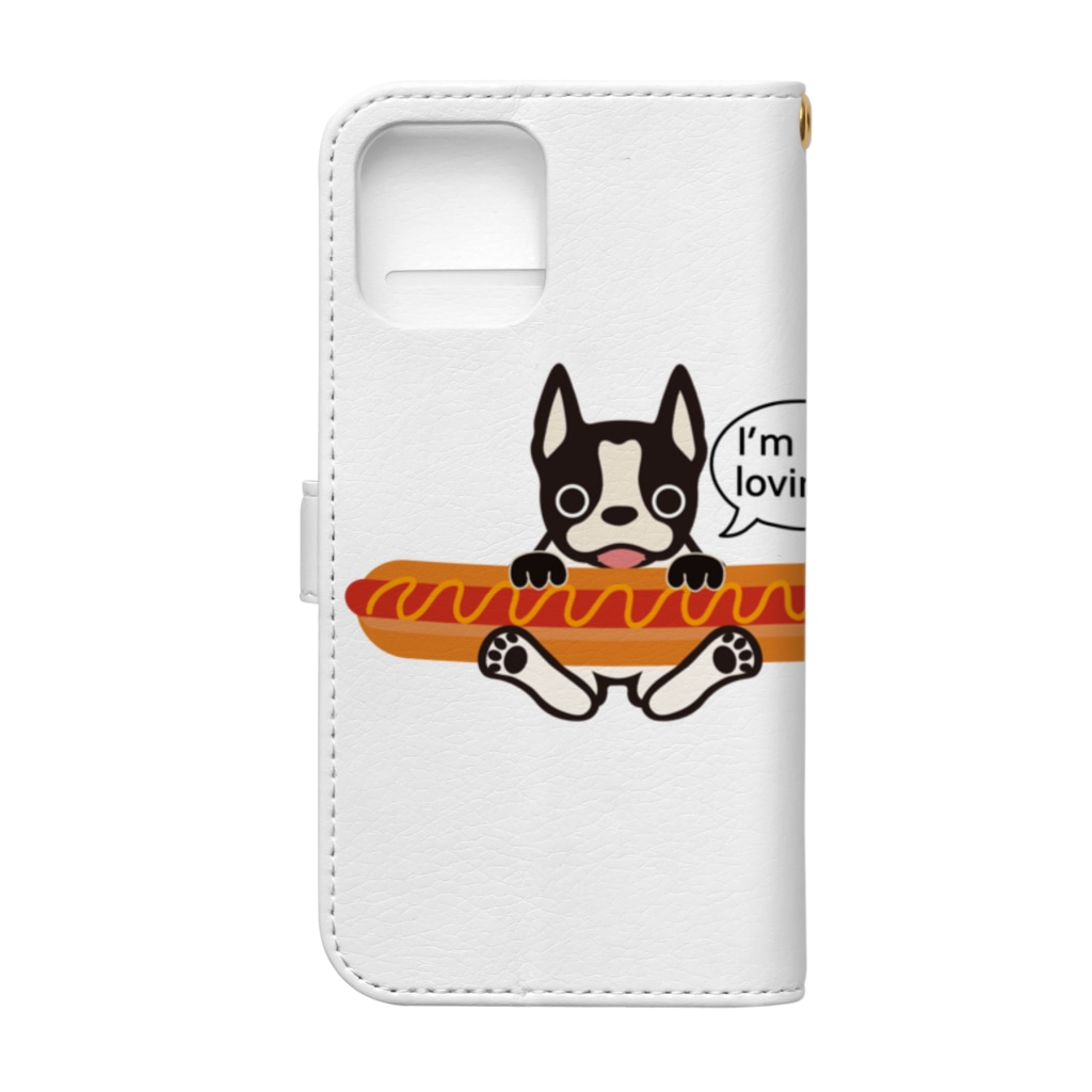 キッズモード某のホットドッグテリア Book-Style Smartphone Case :back