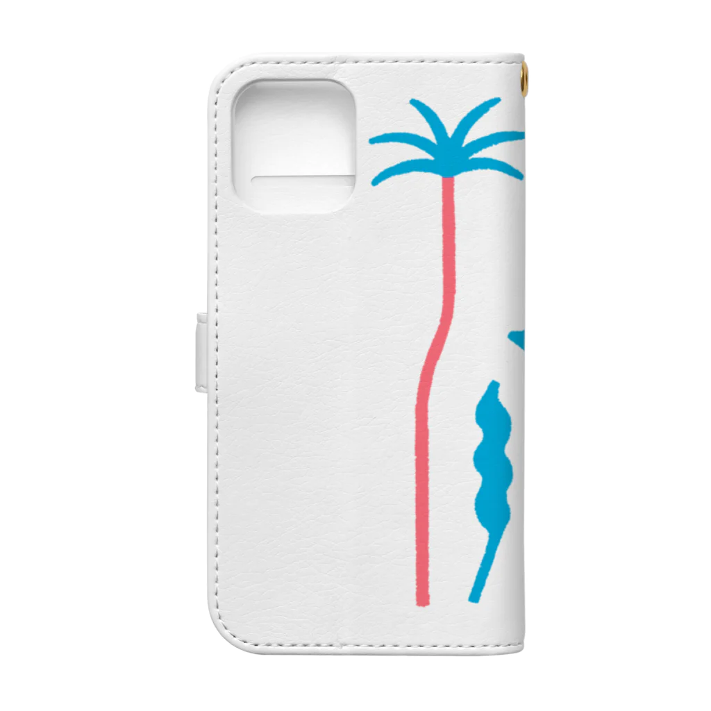 risa kazama STOREのどこかの島の Book-Style Smartphone Case :back