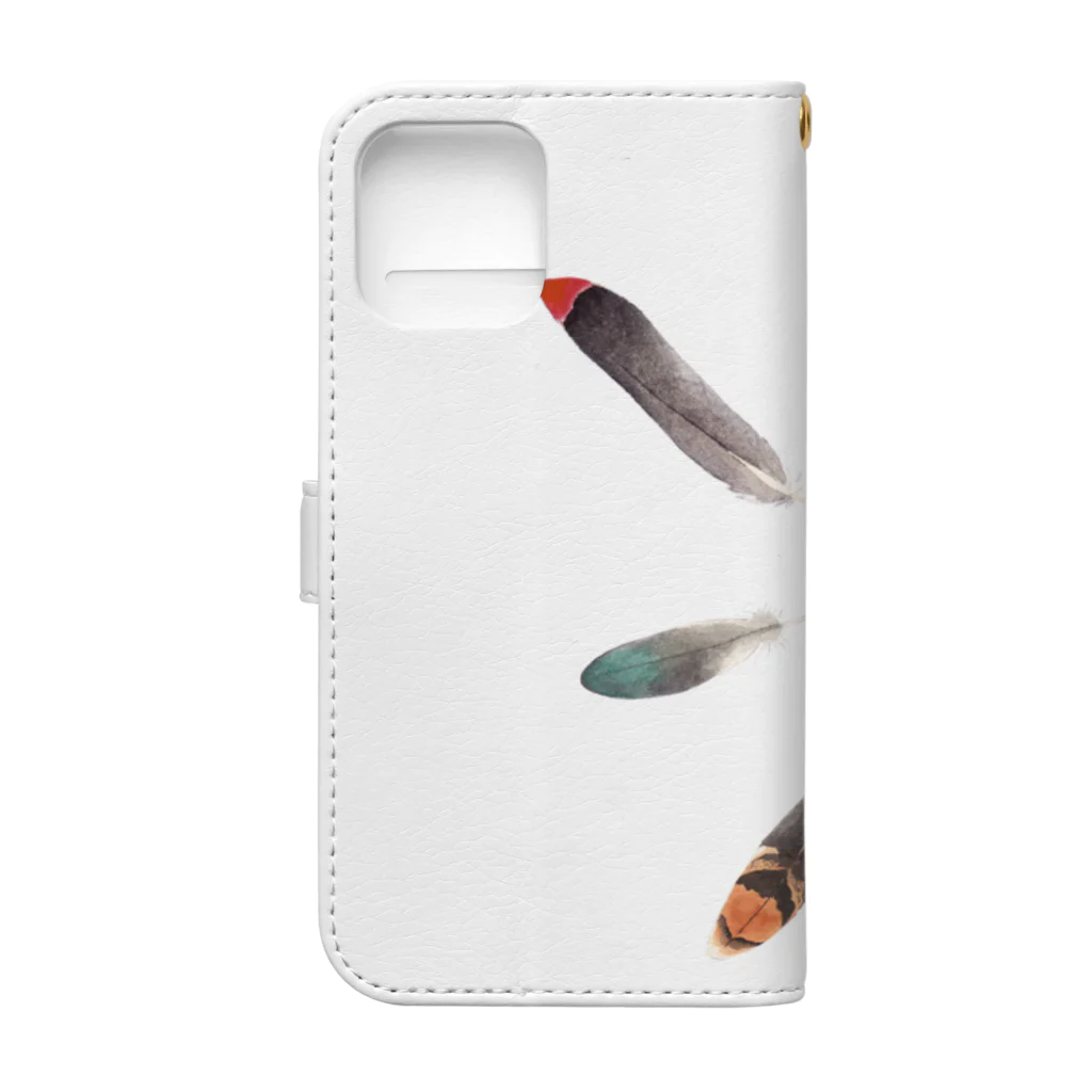 ヤマドリ屋のNO BIRD NO LIFE（濃い色用） Book-Style Smartphone Case :back