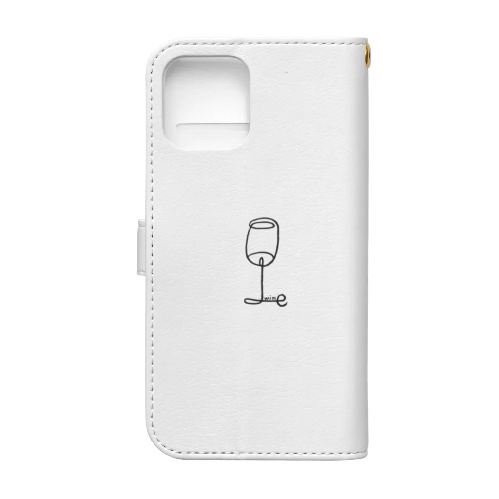 🌞namieのwine 手帳型スマホケースの裏面