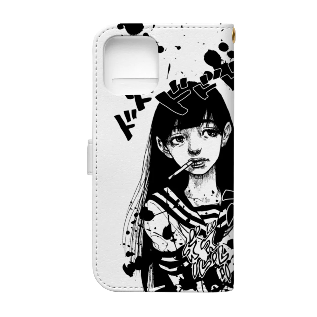 ワレヲモフユエニのゆえにドドドドボギャアガール Book-Style Smartphone Case :back