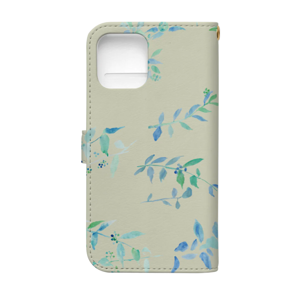 Canako Inoueの春を待つ ivory Book-Style Smartphone Case :back