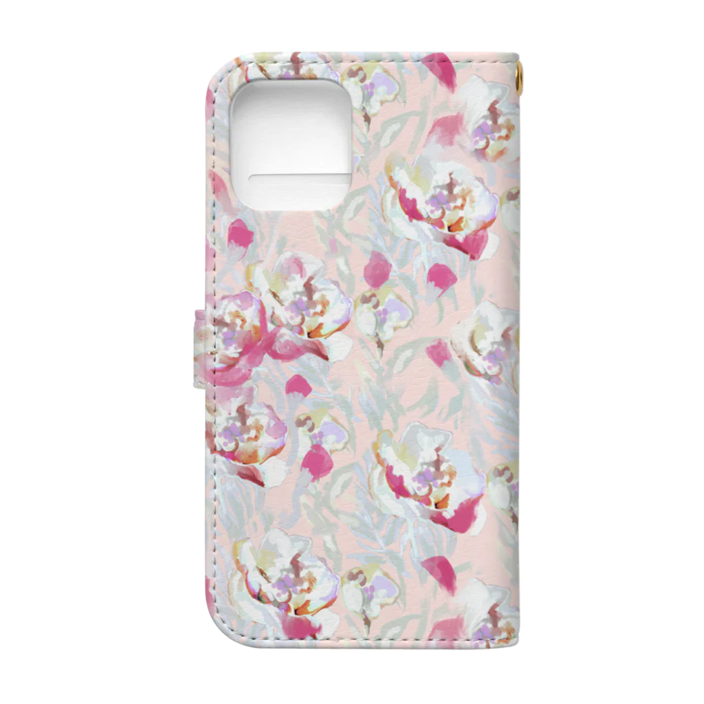 SRMのFlower -baby pink- Book-Style Smartphone Case :back