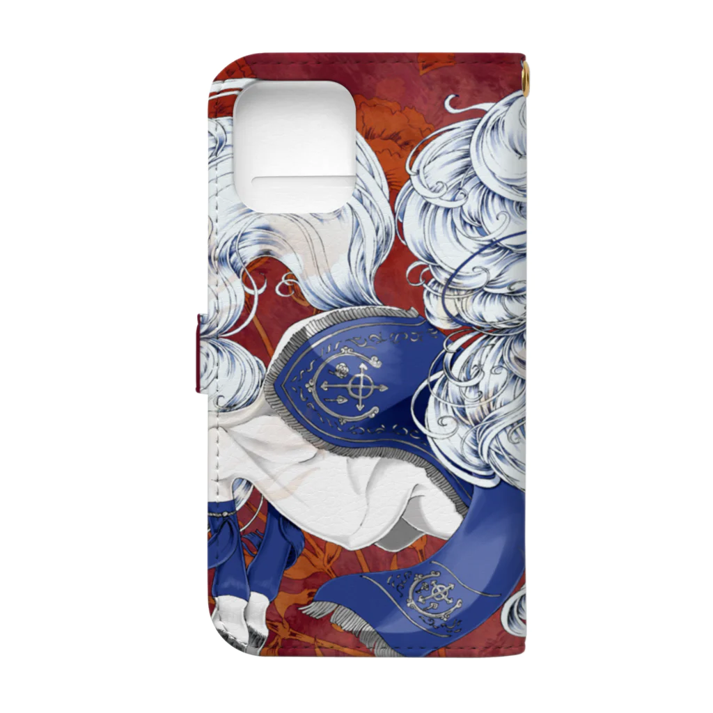 St.MariaのiPhone12【Babieca】 Book-Style Smartphone Case :back