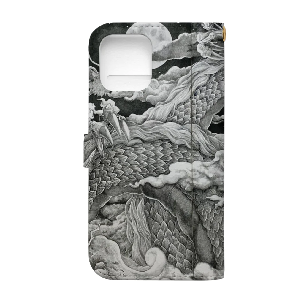 Michitaka Kusumoriの「双龍-阿吽」 Book-Style Smartphone Case :back