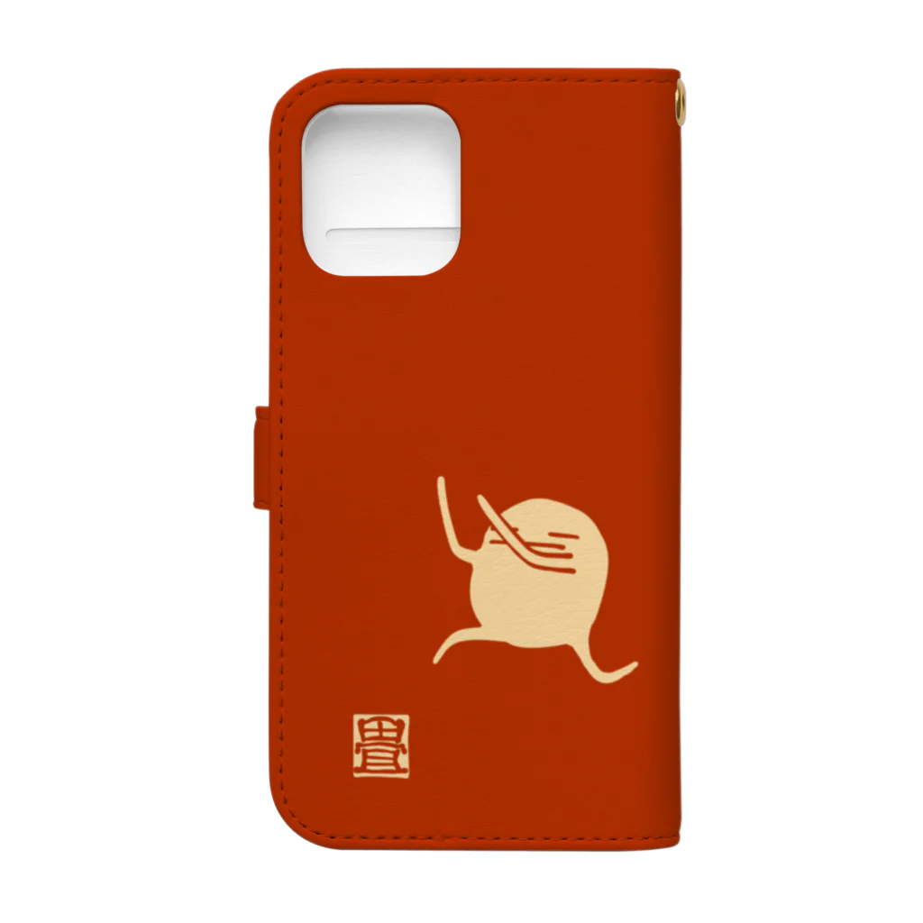 花日和 畳の小躍 夕 Book-Style Smartphone Case :back