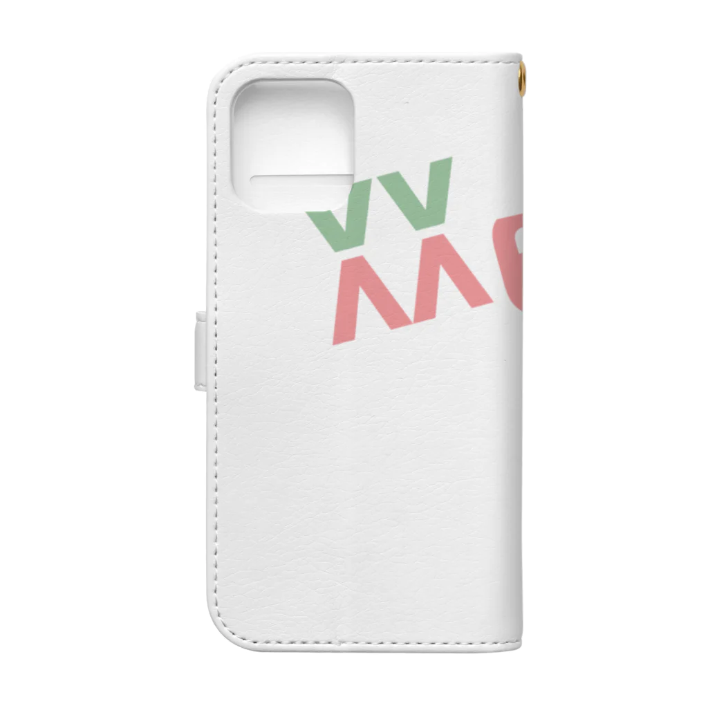 I LOVE YOU STORE by Hearkoのよく見ると Me too（パステル） Book-Style Smartphone Case :back