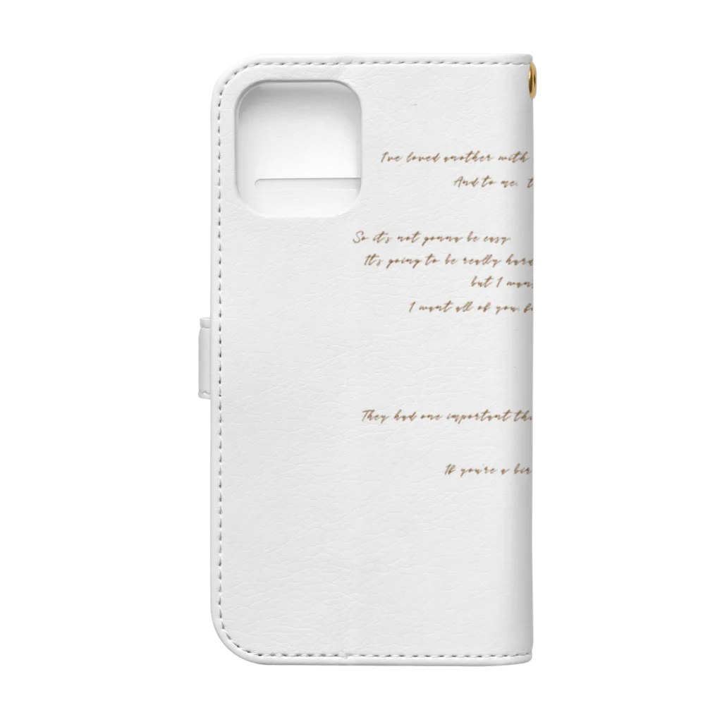 I LOVE YOU STORE by Hearkoのきみに読む物語　 Book-Style Smartphone Case :back