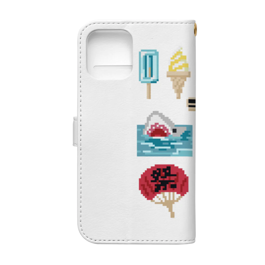 すとろべりーガムFactoryのドットSummer Book-Style Smartphone Case :back