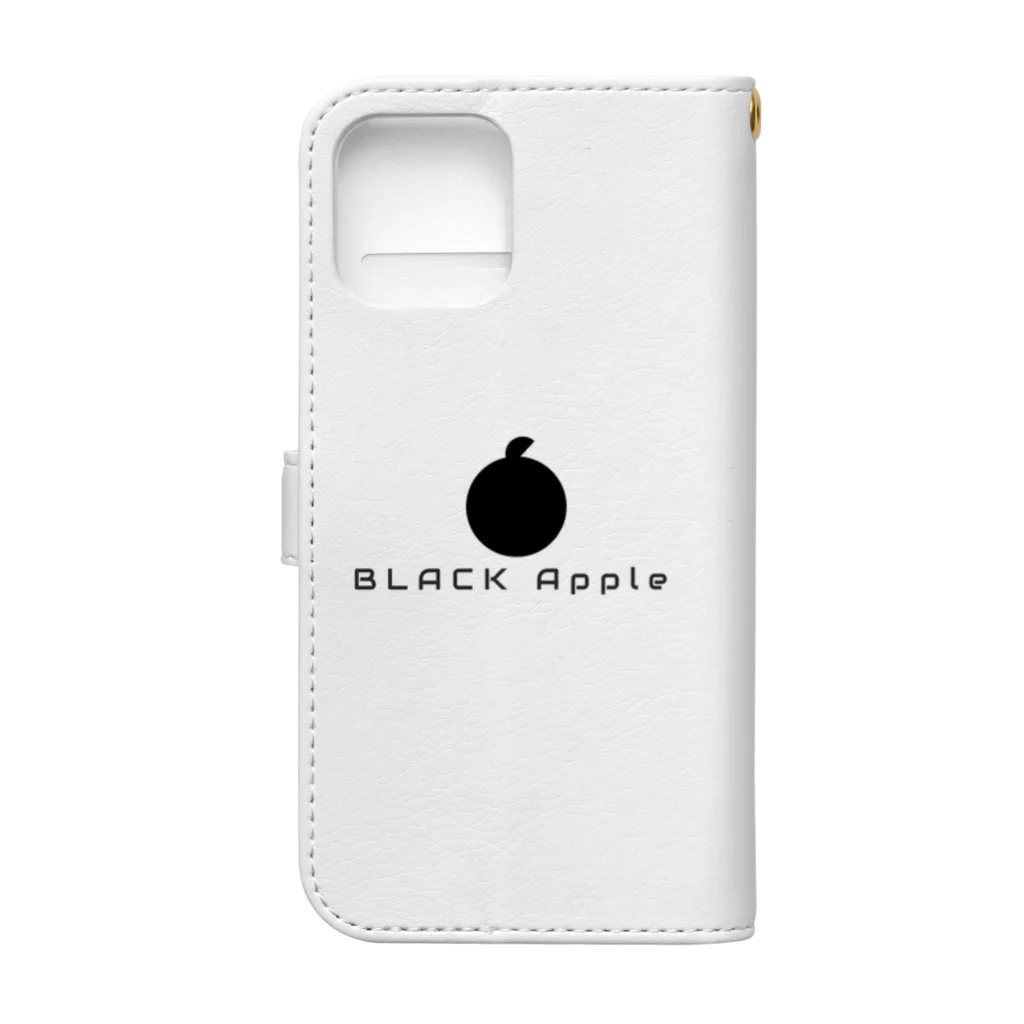 BLACKAPPLEのBlackapple 手帳風スマホケース Book-Style Smartphone Case :back