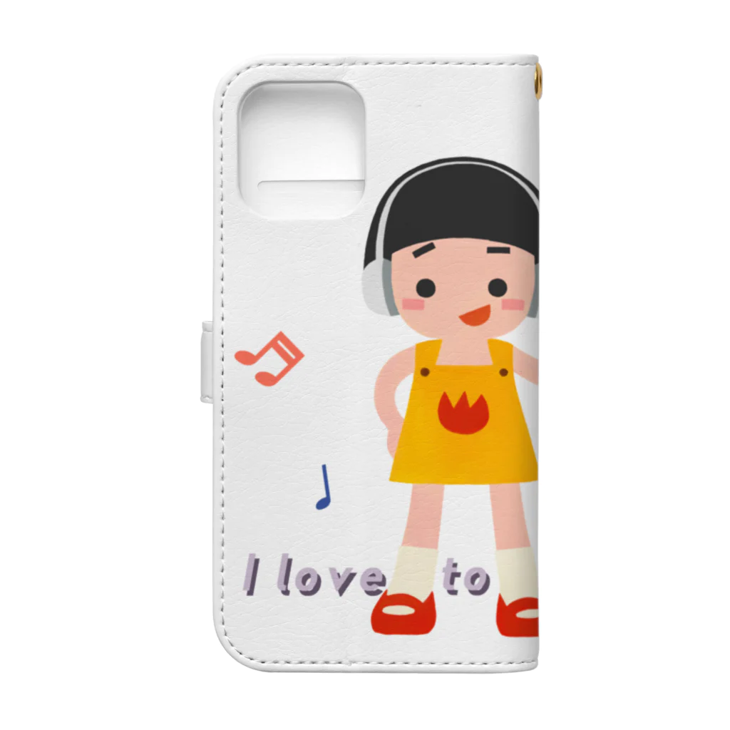 SU-KUのららら！ Book-Style Smartphone Case :back