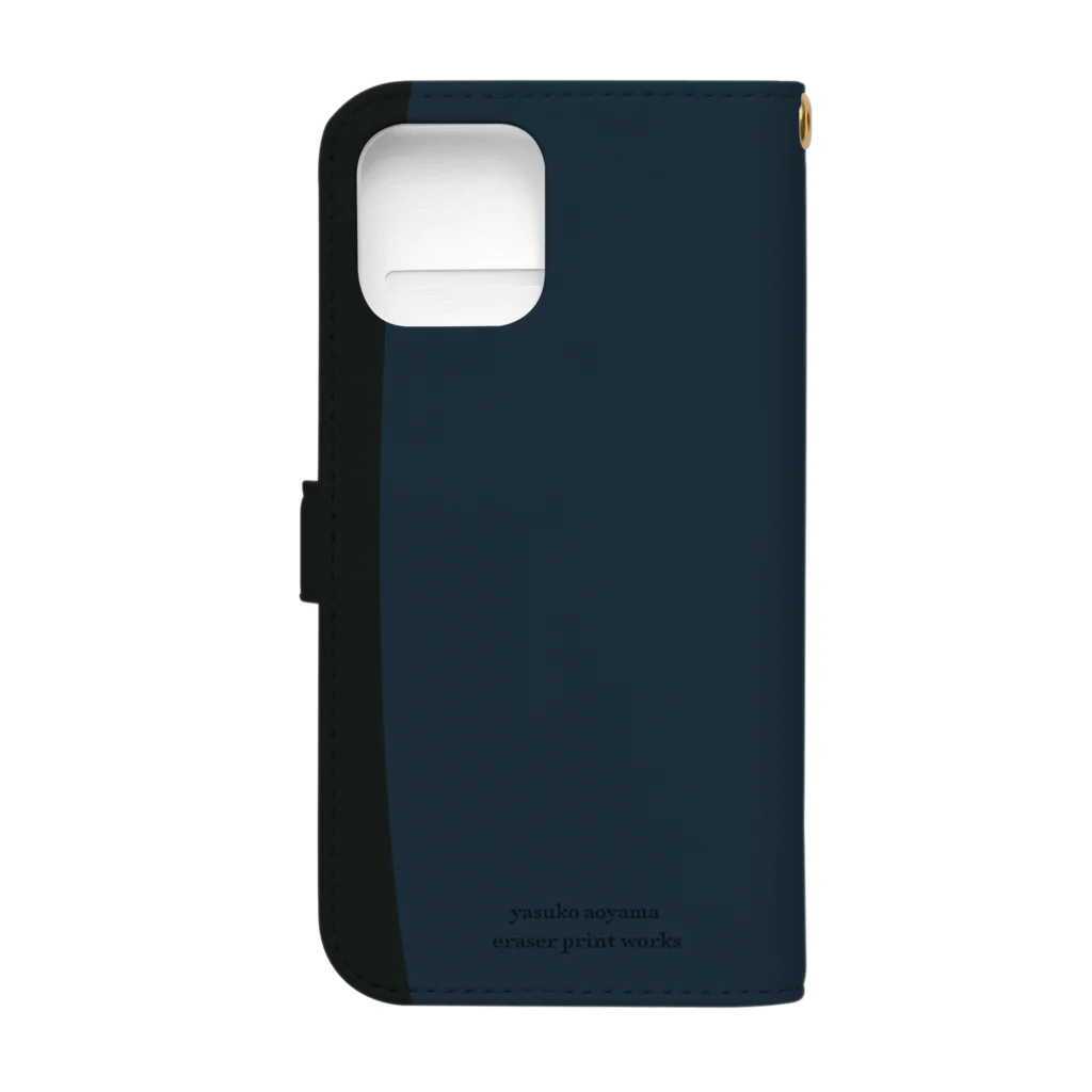 にじのひとひら 2号店の水底の鮮やかさ　iPhone12/12Pro推奨 Book-Style Smartphone Case :back