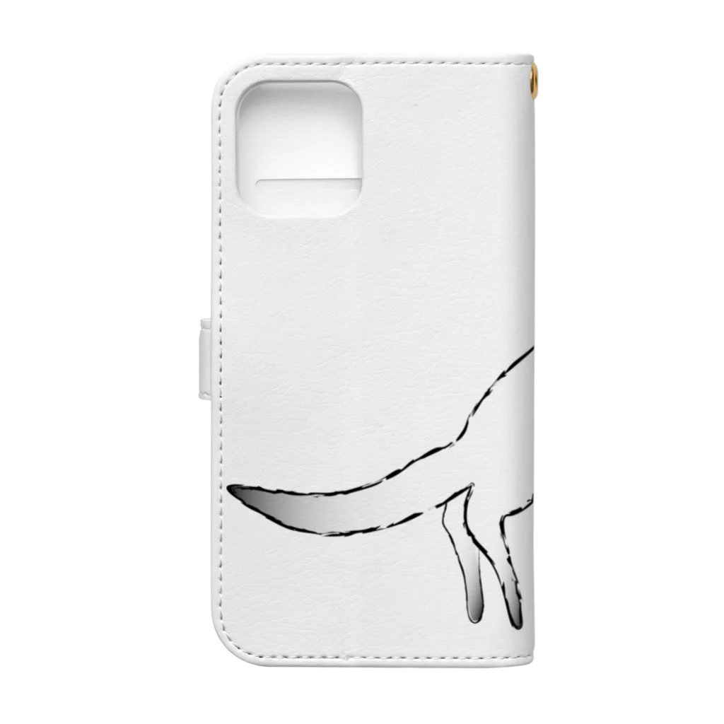 Amiの狐の手毬唄-鳥居狛狐弐- Book-Style Smartphone Case :back