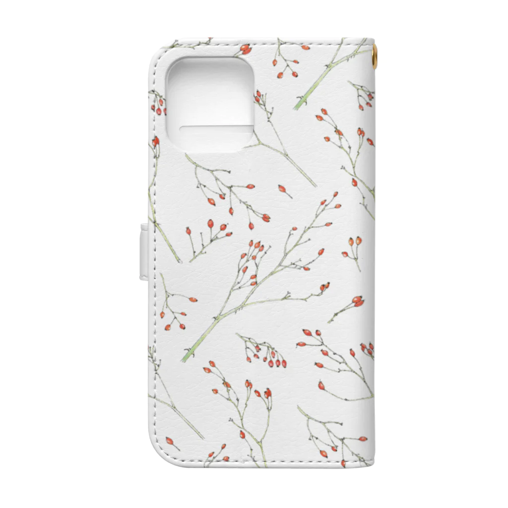 MyucoaのRose hip Book-Style Smartphone Case :back