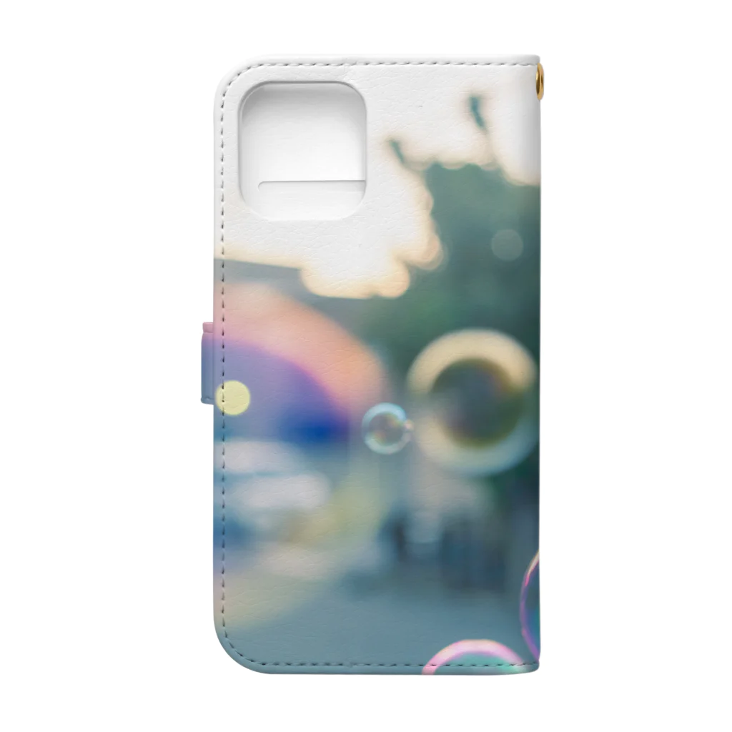 ライガジェ！@ゆーふぃるのしゃぼん玉 Book-Style Smartphone Case :back