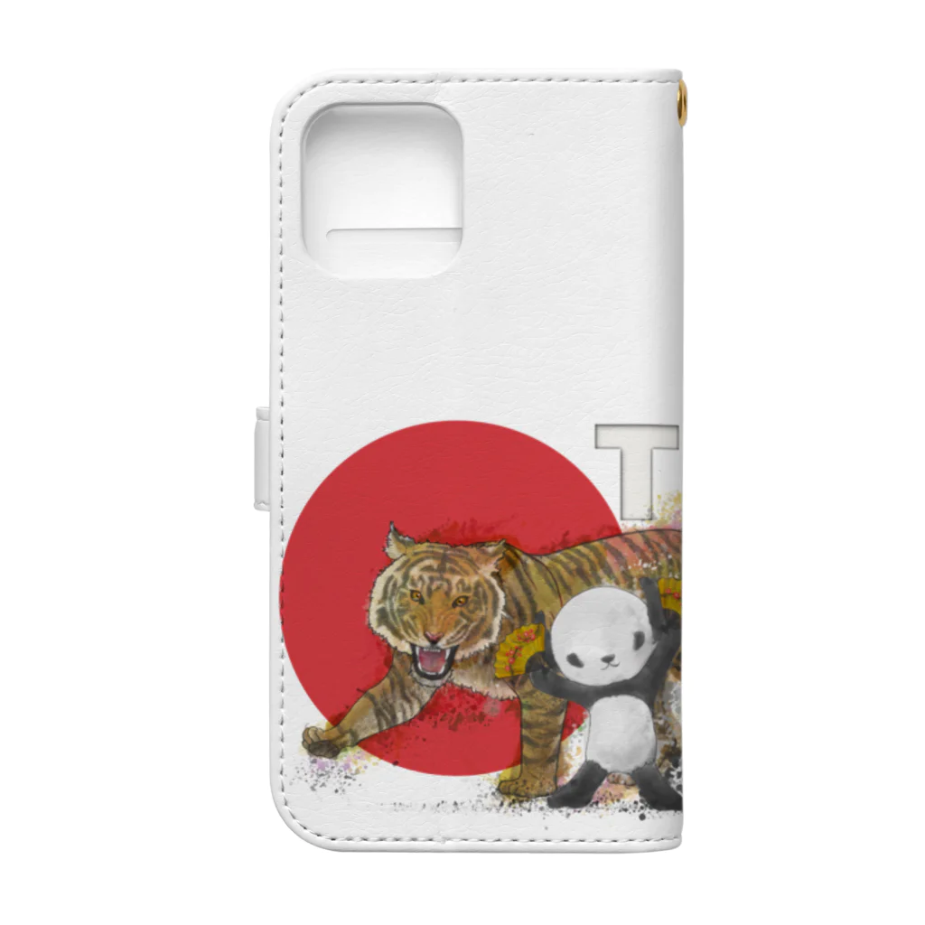 Masashi Kaminkoのタイガー&ポンちゃん Book-Style Smartphone Case :back