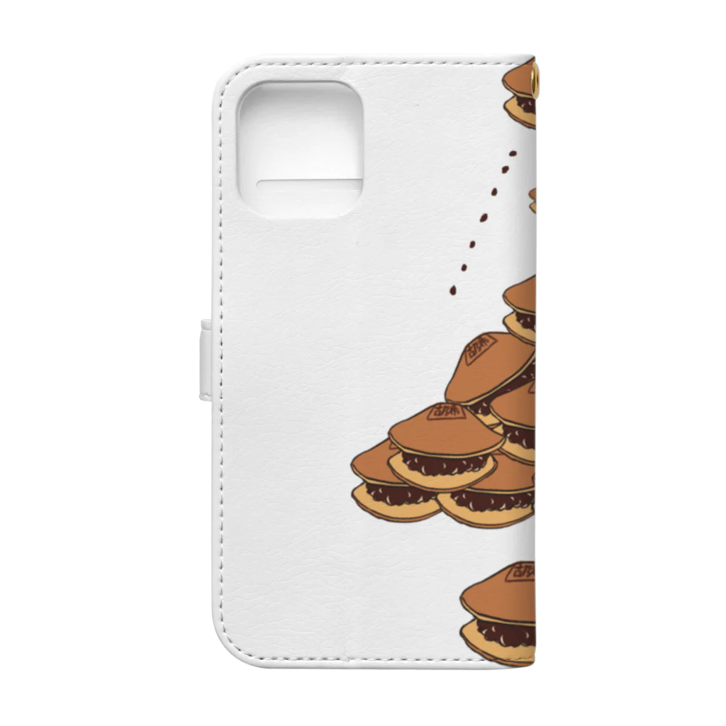 木ノ下商店のどら焼きUFO Book-Style Smartphone Case :back