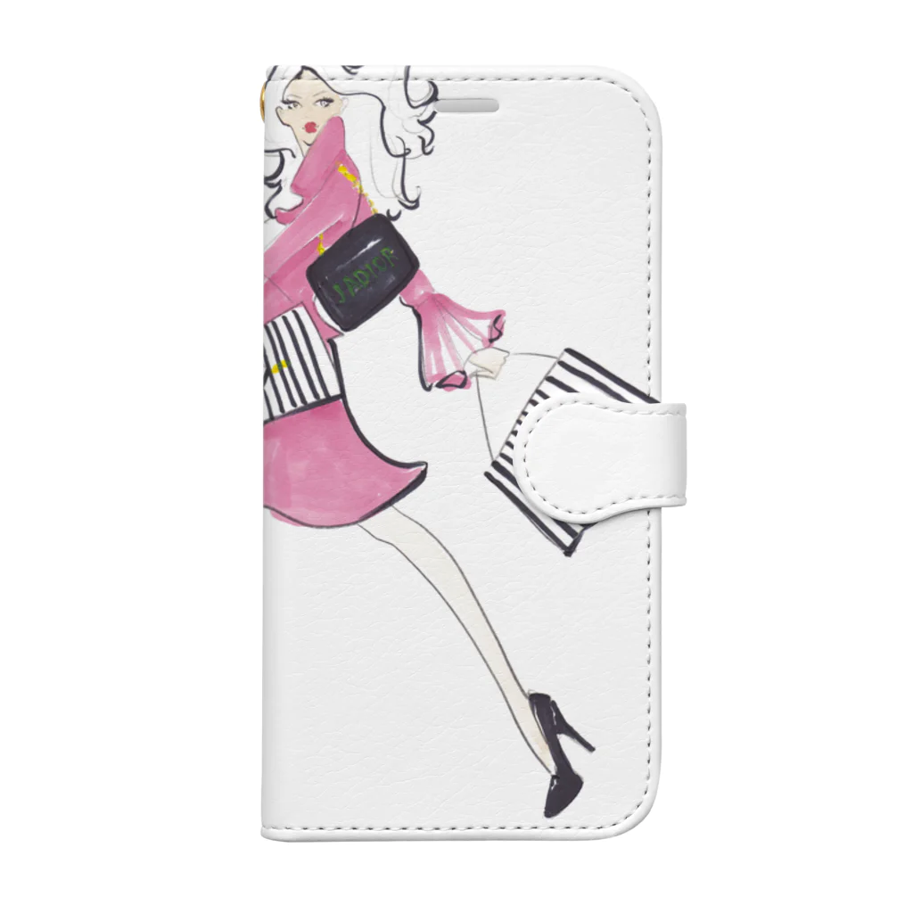 Jojo Yan | A Fashion Illustratorのいっぱい買い物しようその２ Book-Style Smartphone Case