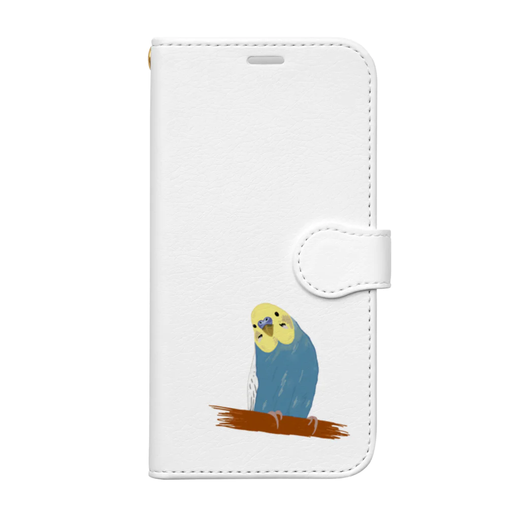 くまたんの店のセキセイインコ すずちゃん Book-Style Smartphone Case