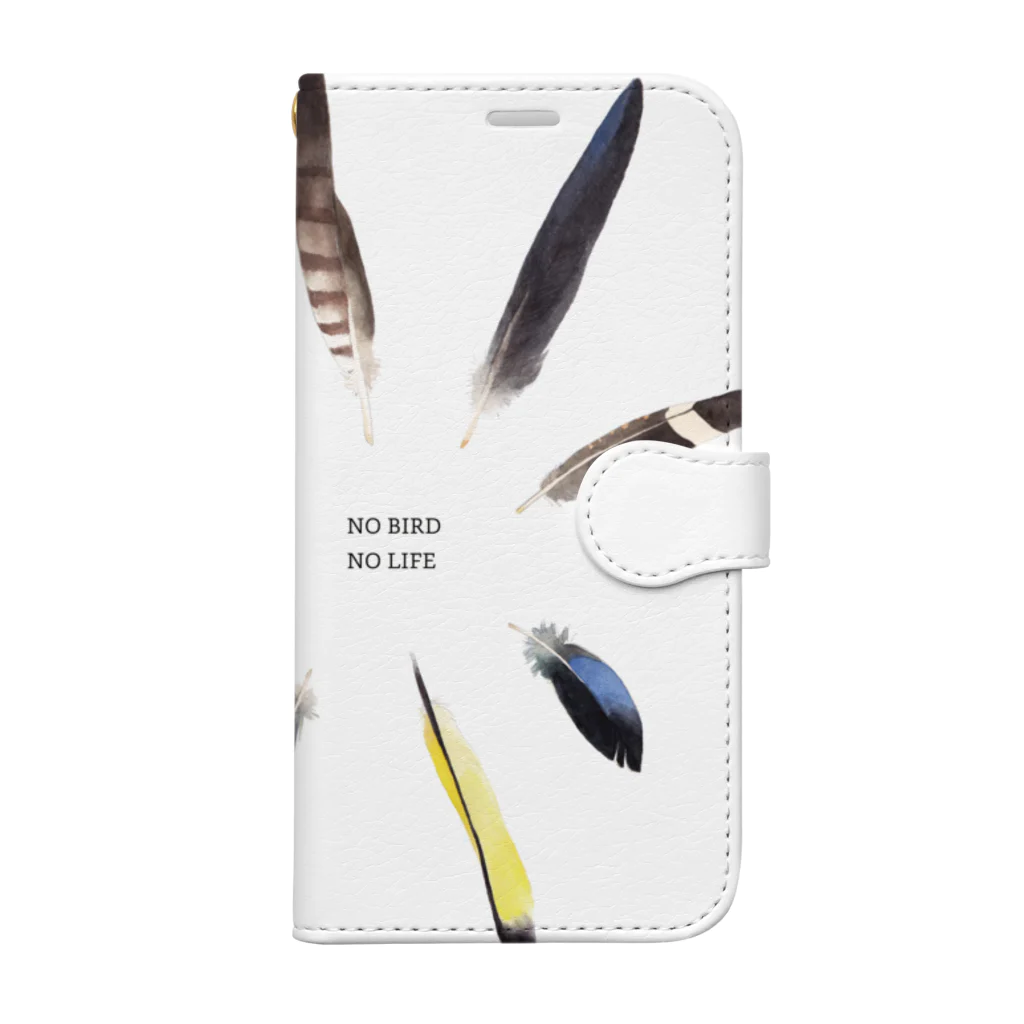 ヤマドリ屋のNO BIRD NO LIFE（濃い色用） Book-Style Smartphone Case