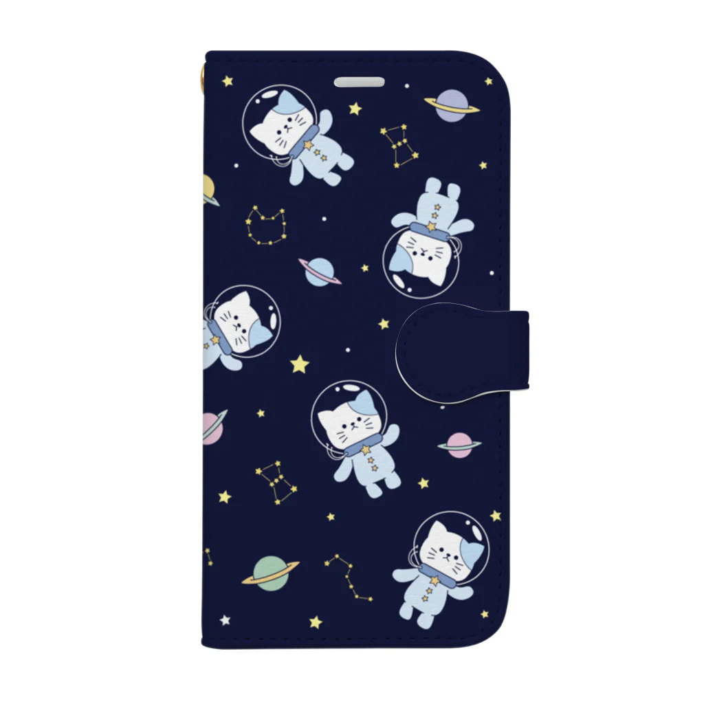 もにゃの宇宙のにゃんこ Book-Style Smartphone Case