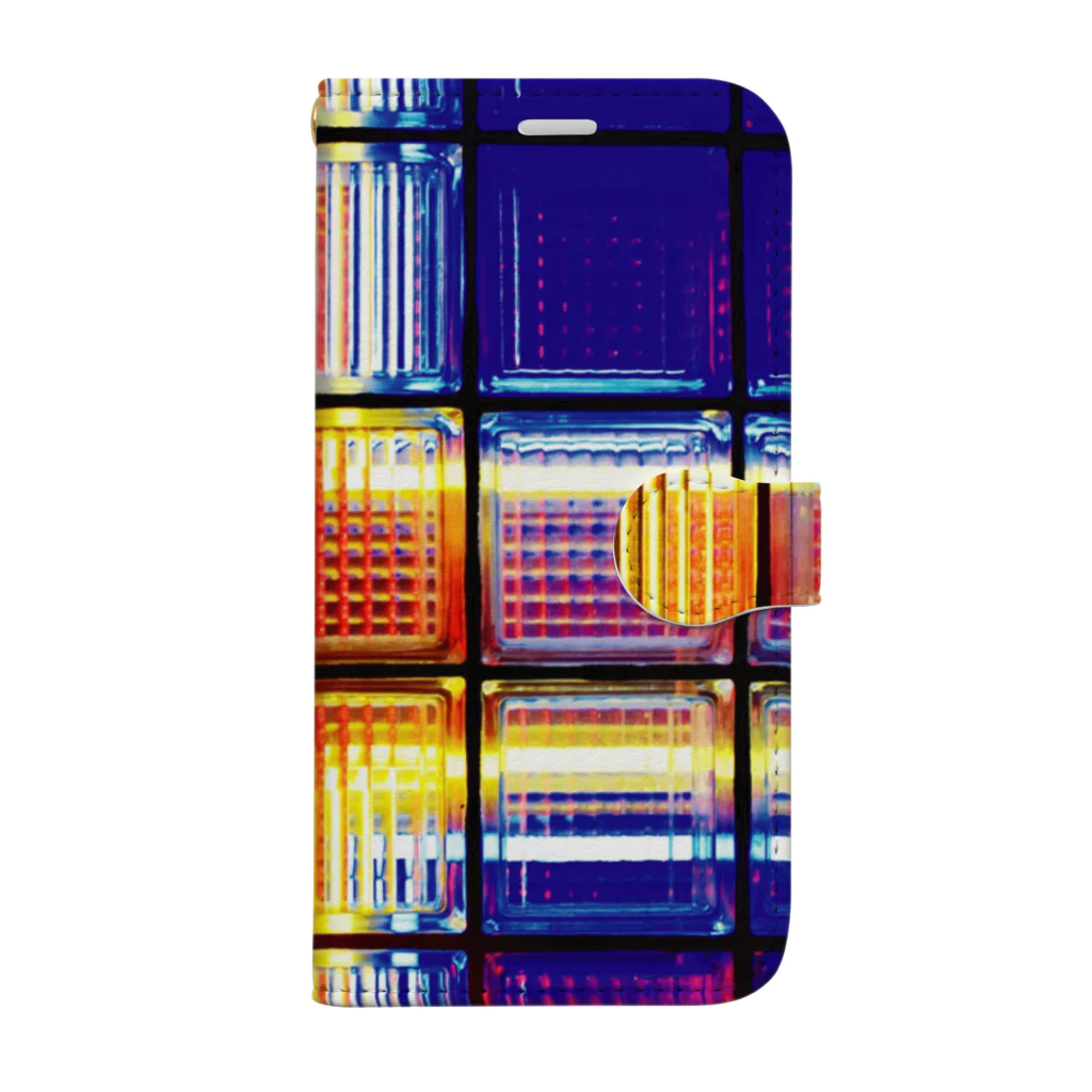 LOFT KEITHのステンドグラス　Block Book-Style Smartphone Case
