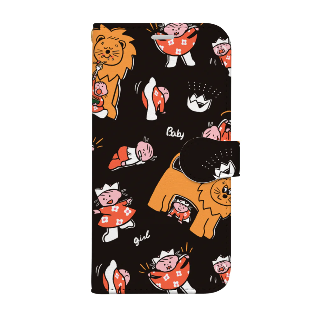 たろう(な気分)屋さんのBaby girl Book-Style Smartphone Case