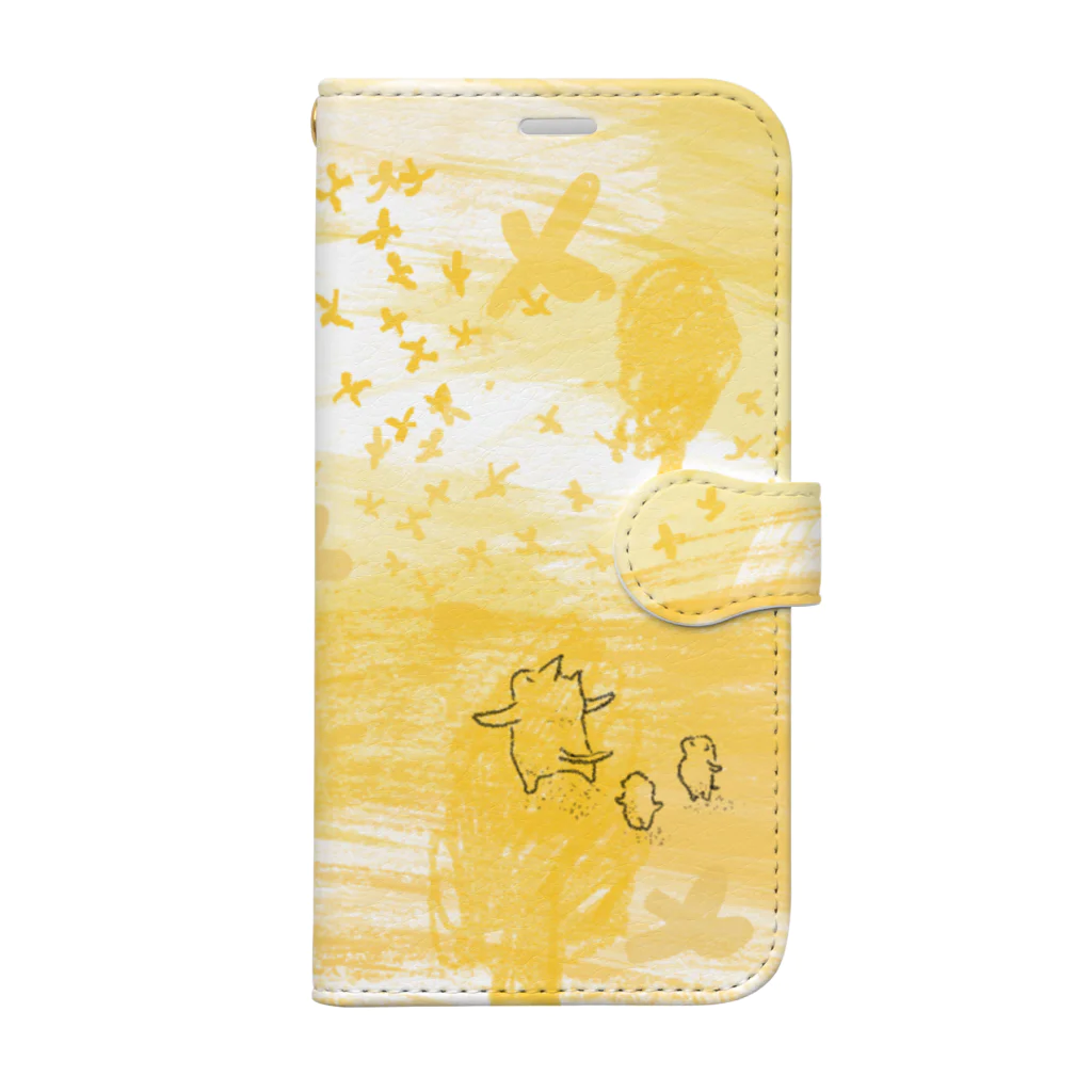 石川ともこのたまごいろの日 Book-Style Smartphone Case