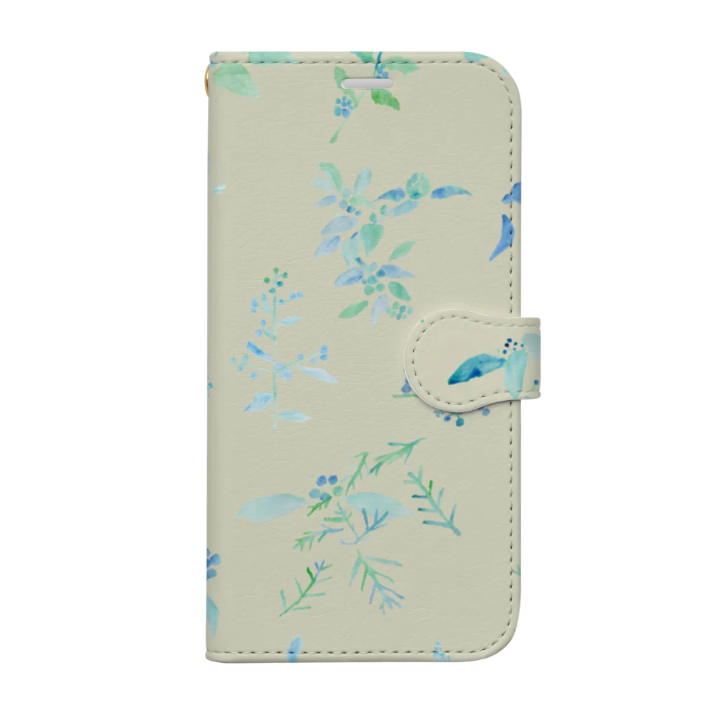 Canako Inoueの春を待つ ivory Book-Style Smartphone Case