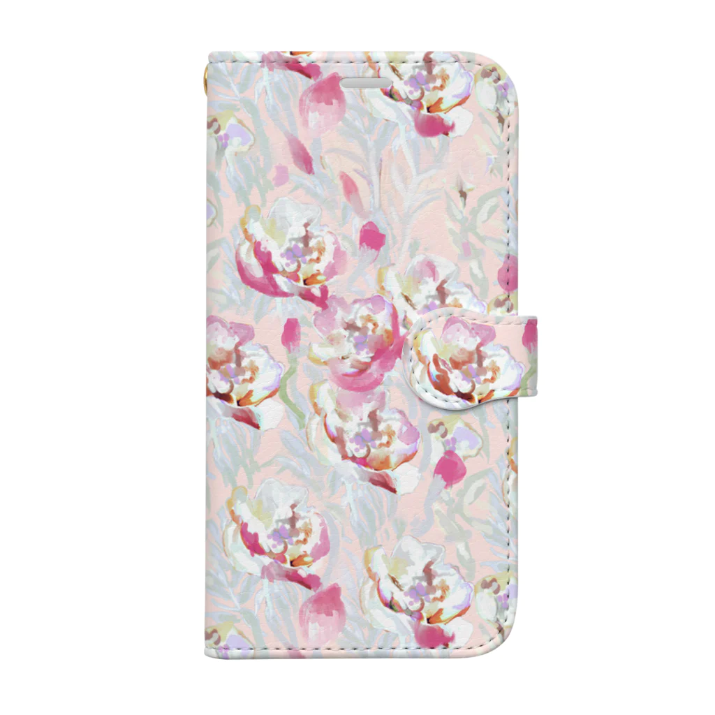 SRMのFlower -baby pink- Book-Style Smartphone Case
